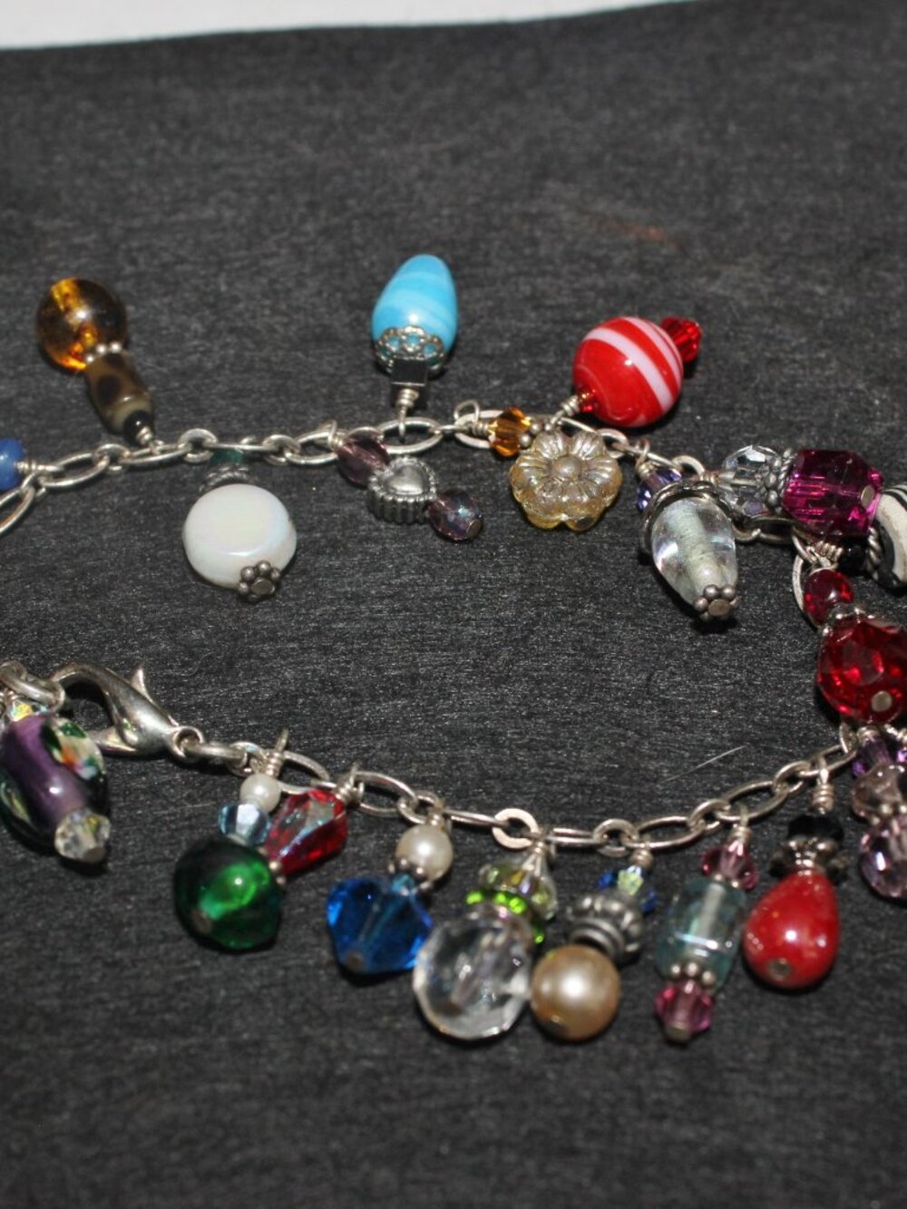 925 Sterling 5 Bracelets (Cha Cha) 1 Necklace 1 Good Luck 106 Grams Lot - Picture 3 of 12